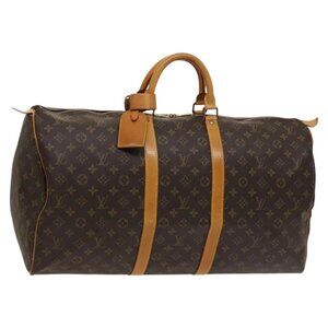 LOUIS VUITTON Monogram Keepall 55 Boston Bag